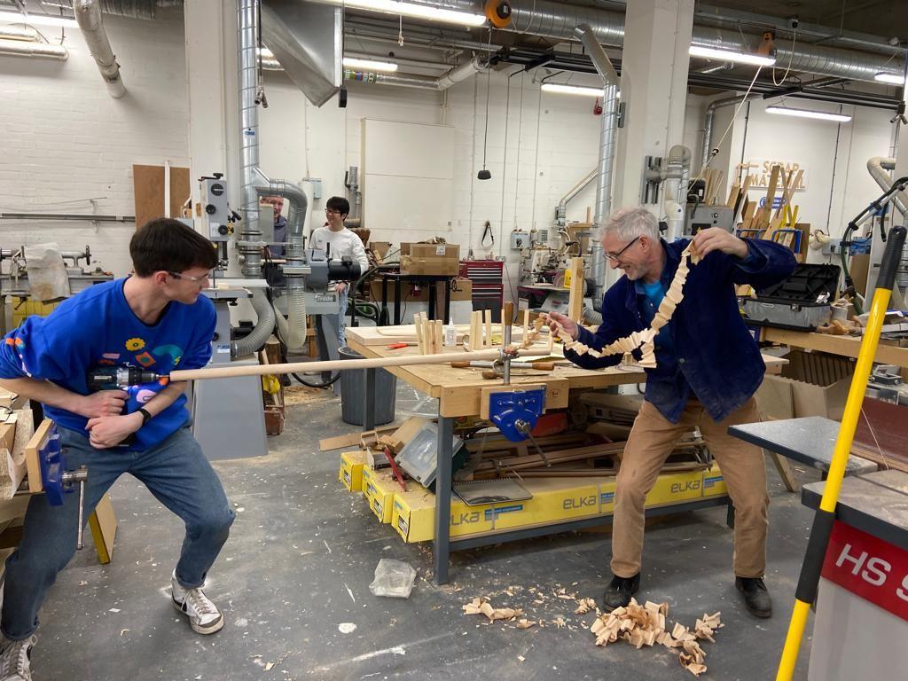 Construction in the workshop