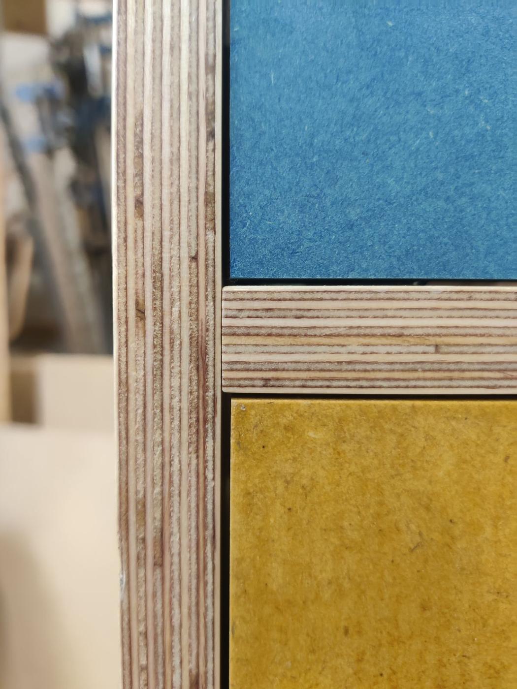 Plywood and drawer front detail